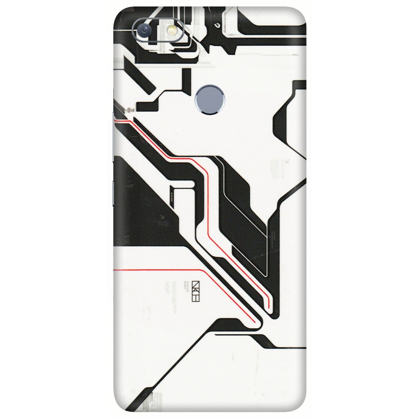 INFINIX Phone Skins (All Models) - White Techy Logo - 3D Embossed Finish (L-312) Infinix Note 5