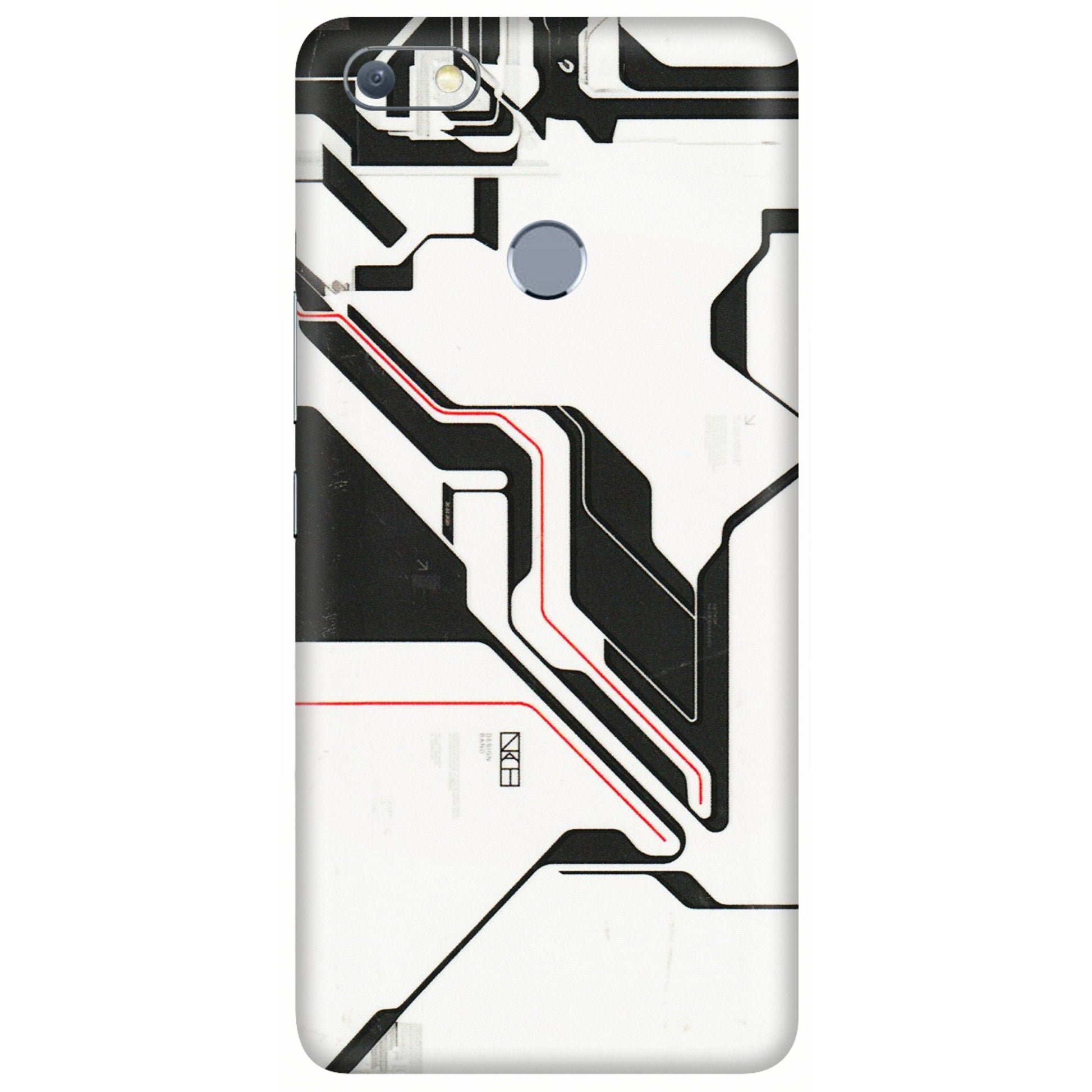 INFINIX Phone Skins (All Models) - White Techy Logo - 3D Embossed Finish (L-312) Infinix Note 5