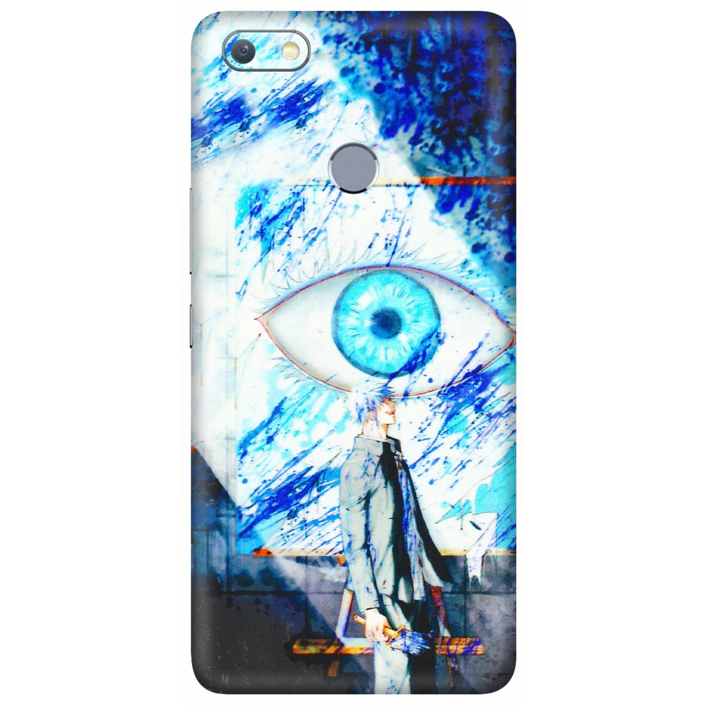 INFINIX Phone Skins (All Models) - Anime Sea Blue Eye - 3D Embossed Finish (L-318) Infinix Note 5