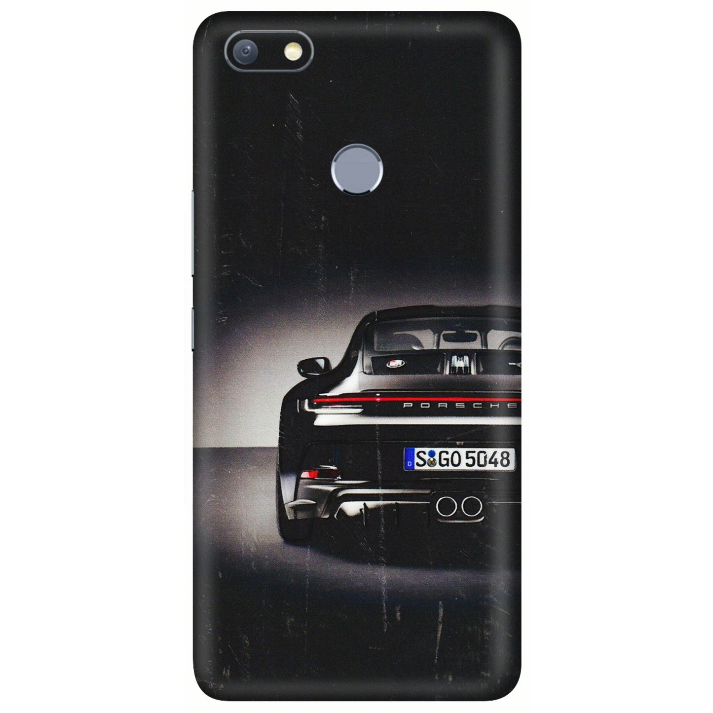 INFINIX Phone Skins (All Models) - New Black Porsche GT3 - 3D Embossed Finish (L-327) Infinix Note 5