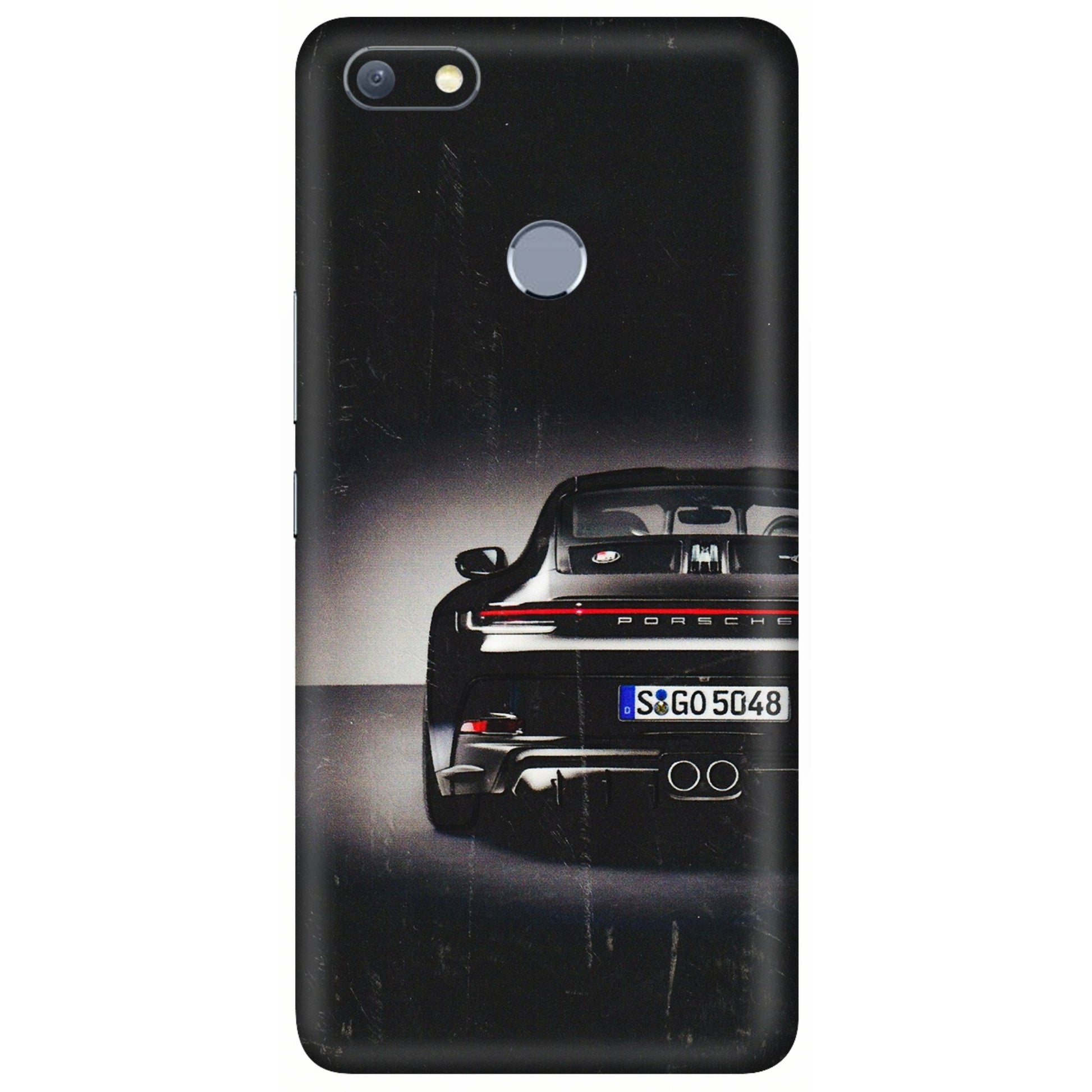 INFINIX Phone Skins (All Models) - New Black Porsche GT3 - 3D Embossed Finish (L-327) Infinix Note 5
