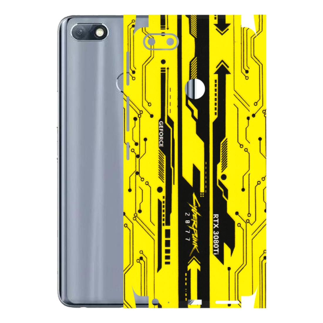 INFINIX Phone Skins (All Models) - Yellow Cyberpunk - 3D Embossed Finish (L-93) Infinix Note 5