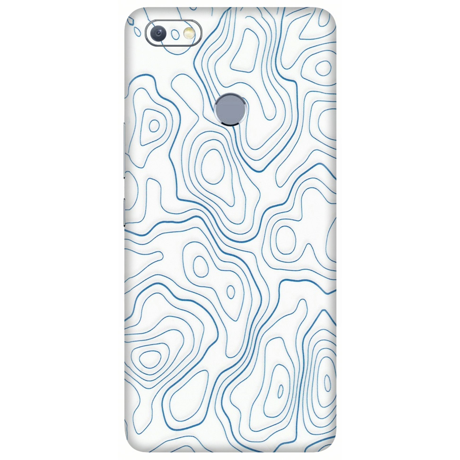 INFINIX Phone Skins (All Models) - Blue And White Swirls - Matte Finish (M-139) Infinix Note 5