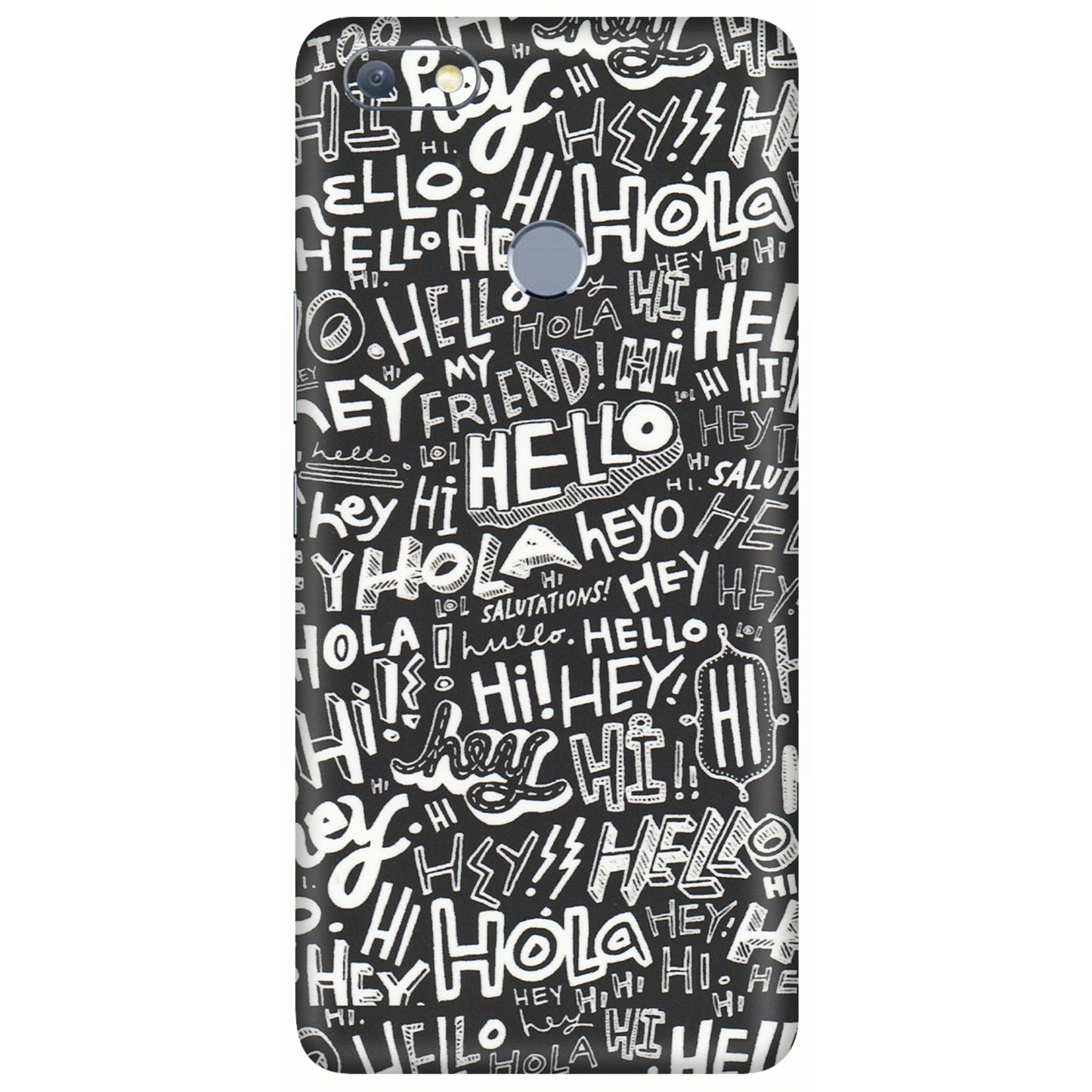 INFINIX Phone Skins (All Models) - Hi Hello Doodles - Matte Finish (M-25) Infinix Note 5
