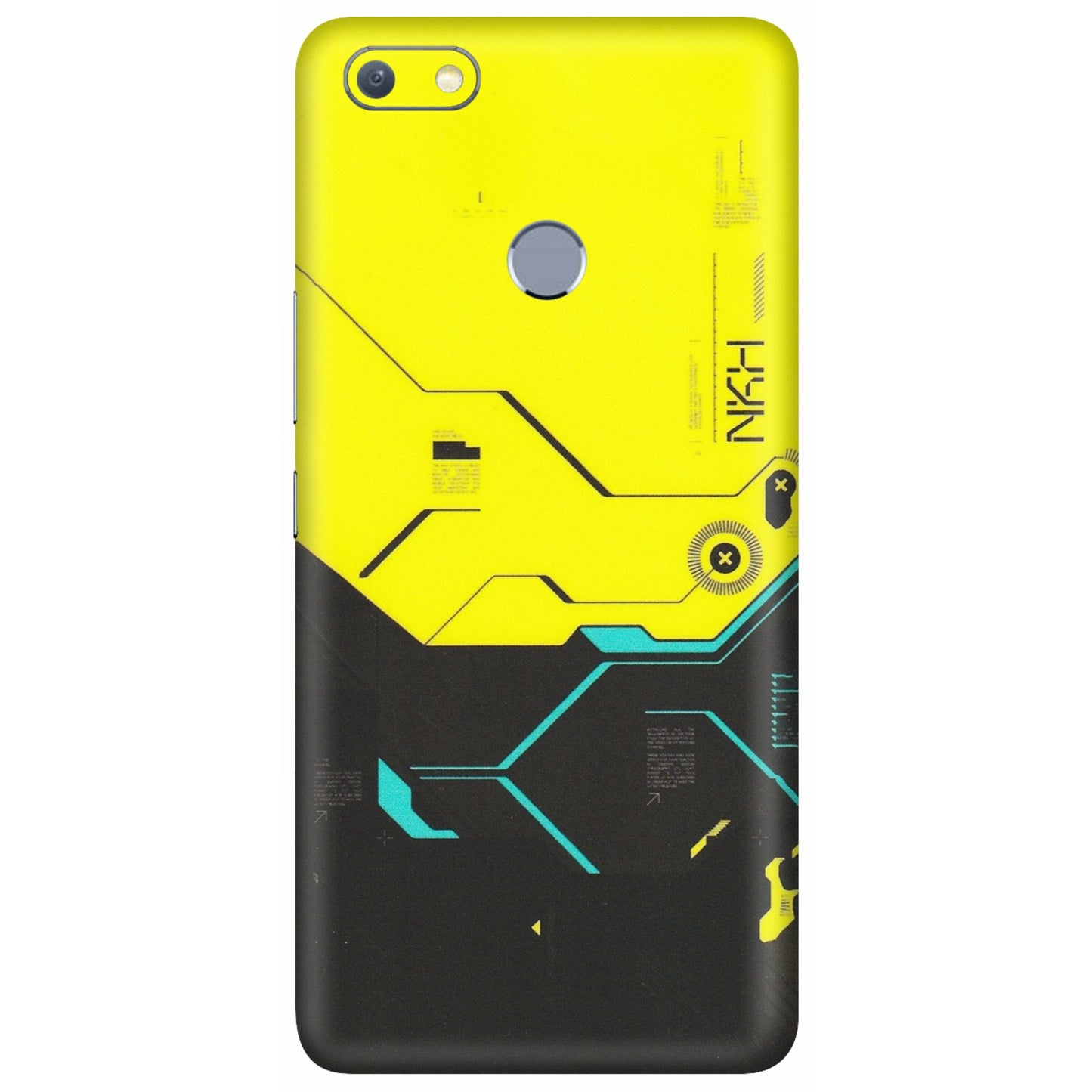 INFINIX Phone Skins (All Models) - Black Yellow Technica - Matte Finish (M-53) Infinix Note 5