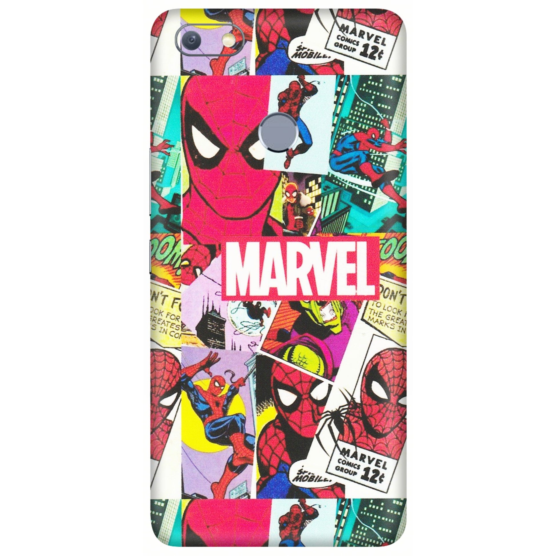 INFINIX Phone Skins (All Models) - Marvel Comic Spiderman Grafitti - Matte Finish (M-72) Infinix Note 5