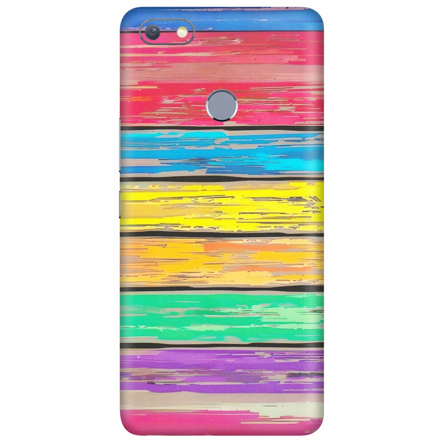 INFINIX Phone Skins (All Models) - Multi Colour Wooden Wall - Matte Finish (M-96) Infinix Note 5