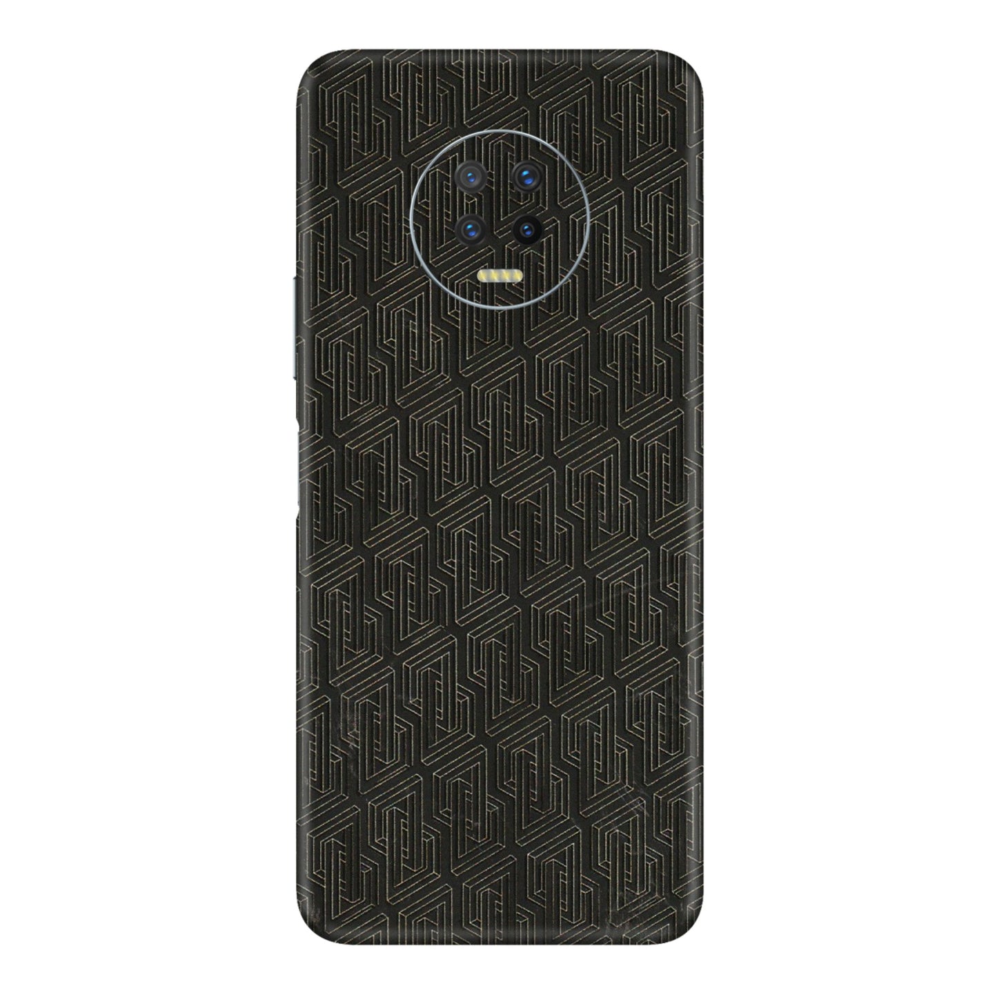 INFINIX Phone Skins (All Models) - Black Abstract Pattern - 3D Embossed Finish (L-117) Infinix Note 7