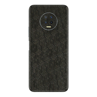 INFINIX Phone Skins (All Models) - Black Abstract Pattern - 3D Embossed Finish (L-117) Infinix Note 7