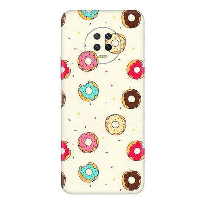 INFINIX Phone Skins (All Models) - Mini Donuts Doodle Art - 3D Embossed Finish (L-122) Infinix Note 7