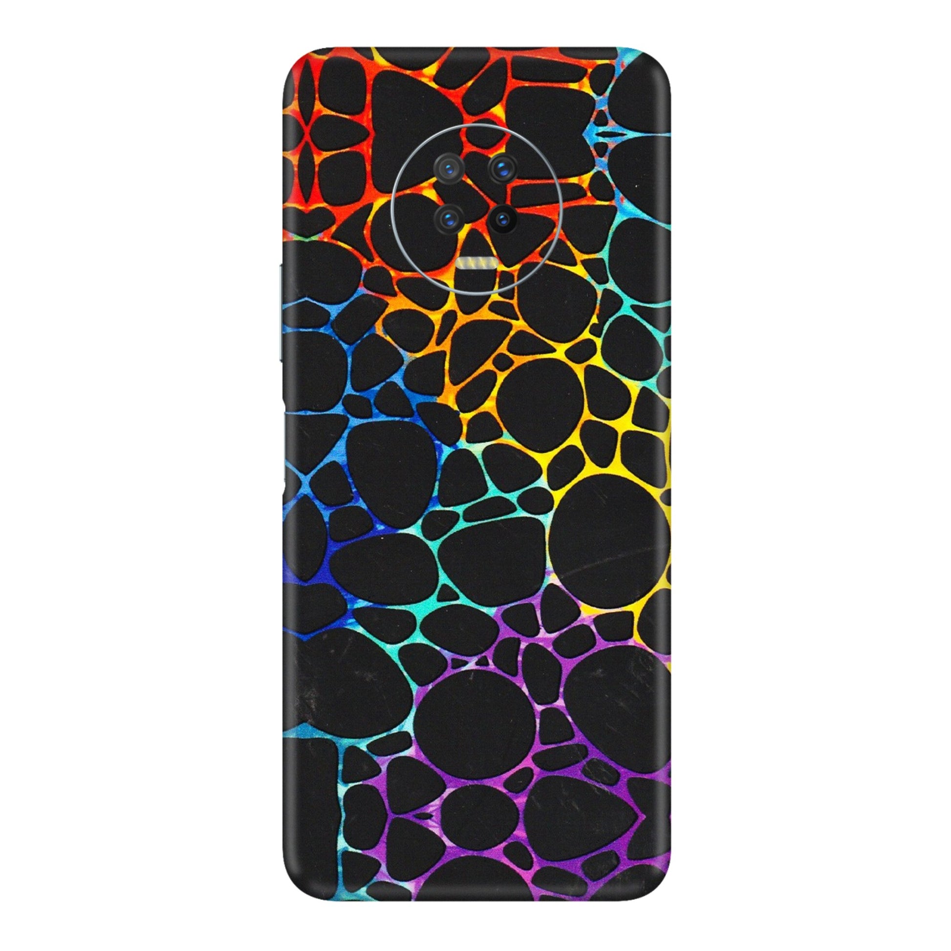 INFINIX Phone Skins (All Models) - Abstract Art MultiColour - 3D Embossed Finish (L-133) Infinix Note 7