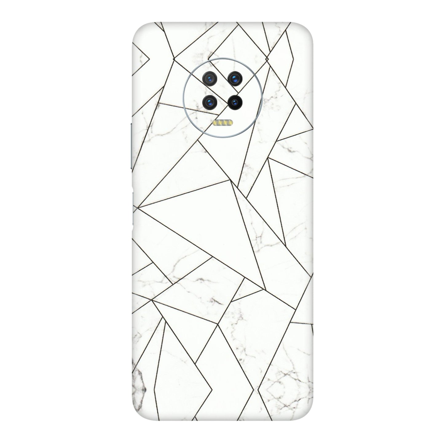 INFINIX Phone Skins (All Models) - Luxury White Marble Effect - 3D Embossed Finish (L-168) Infinix Note 7