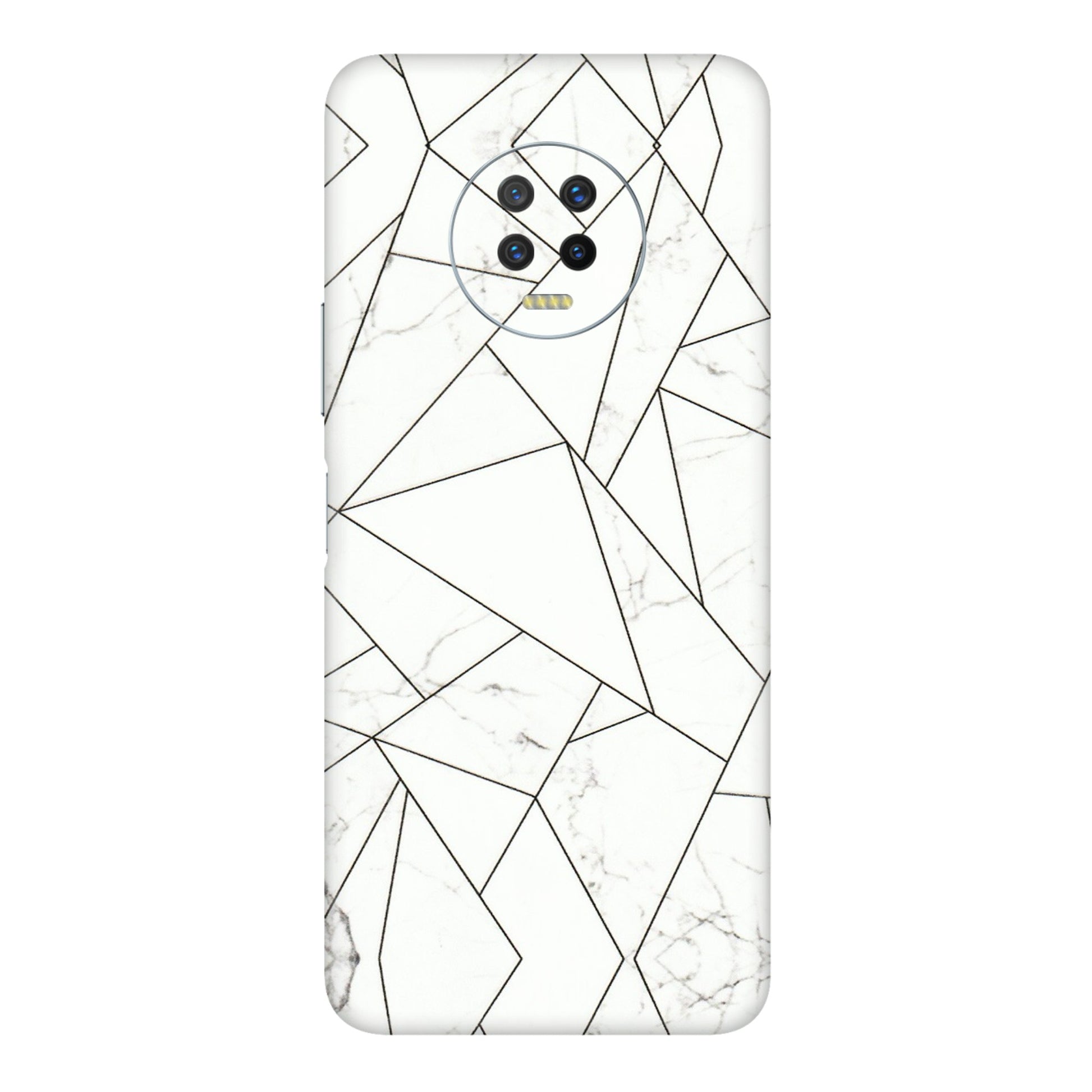 INFINIX Phone Skins (All Models) - Luxury White Marble Effect - 3D Embossed Finish (L-168) Infinix Note 7