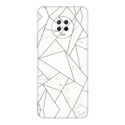 INFINIX Phone Skins (All Models) - Luxury White Marble Effect - 3D Embossed Finish (L-168) Infinix Note 7