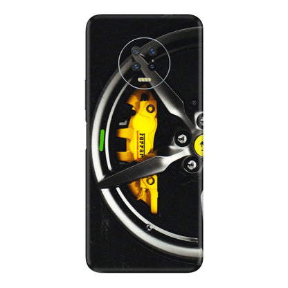 INFINIX Phone Skins (All Models) - Ferrari Wheel Alloy - 3D Embossed Finish (L-173) Infinix Note 7