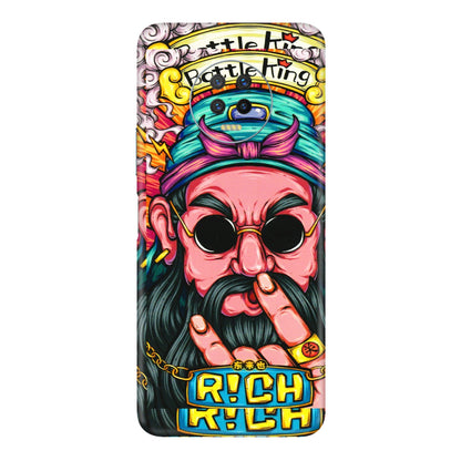 INFINIX Phone Skins (All Models) - Battle King Dude Face - 3D Embossed Finish (L-178) Infinix Note 7