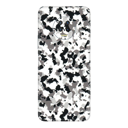 INFINIX Phone Skins (All Models) - White Black Camouflage - 3D Embossed Finish (L-18) Infinix Note 7