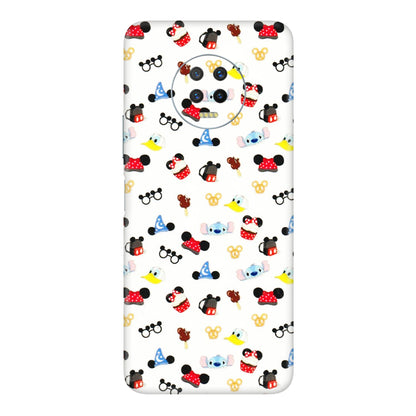 INFINIX Phone Skins (All Models) - Minnie Mouse & Donald Doodles s - 3D Embossed Finish (L-194) Infinix Note 7