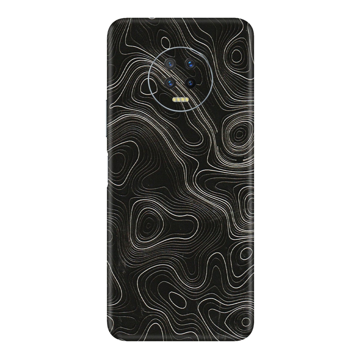INFINIX Phone Skins (All Models) - Black Swirl - 3D Embossed Finish (L-196) Infinix Note 7