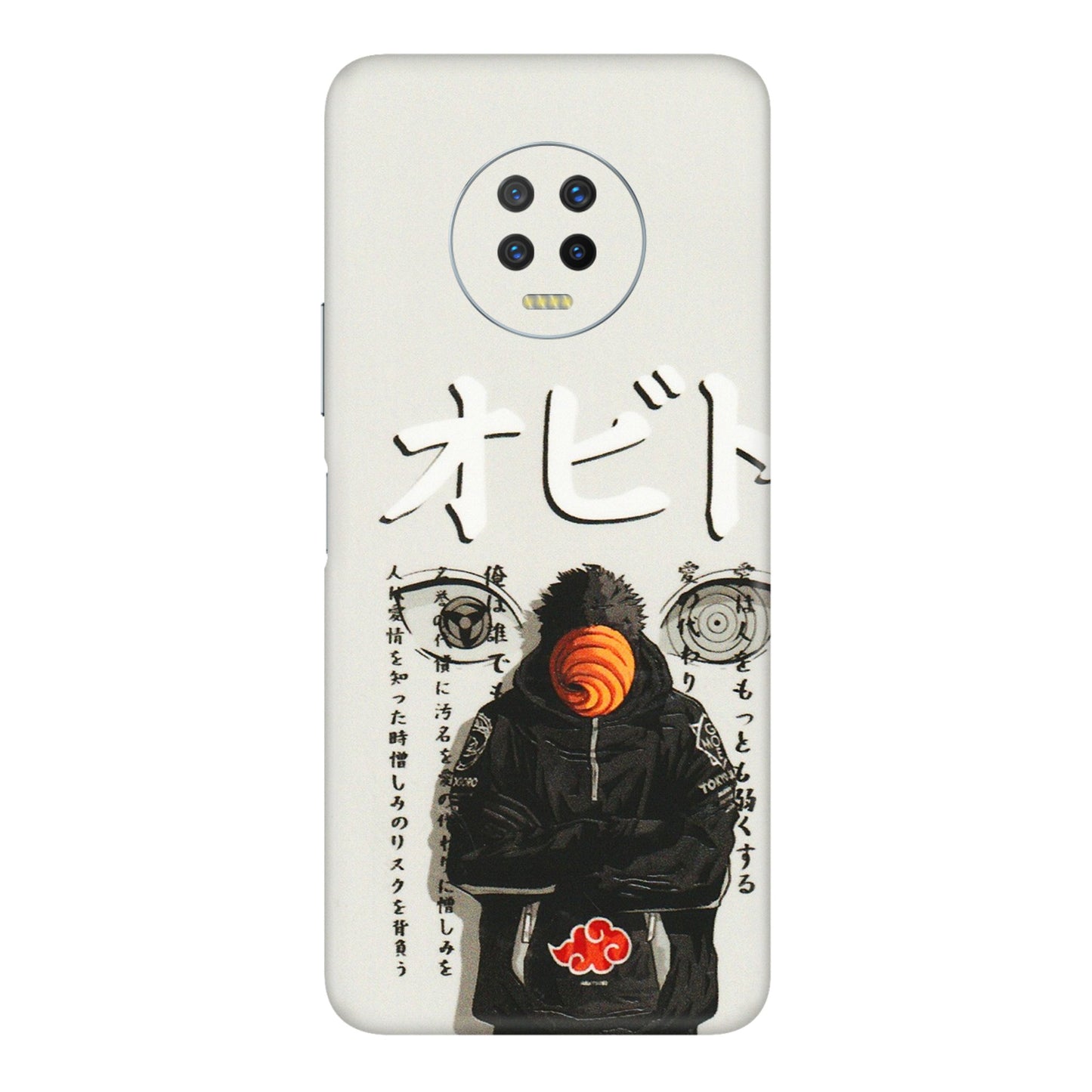 INFINIX Phone Skins (All Models) - Obito Anime Eye - 3D Embossed Finish (L-19) Infinix Note 7