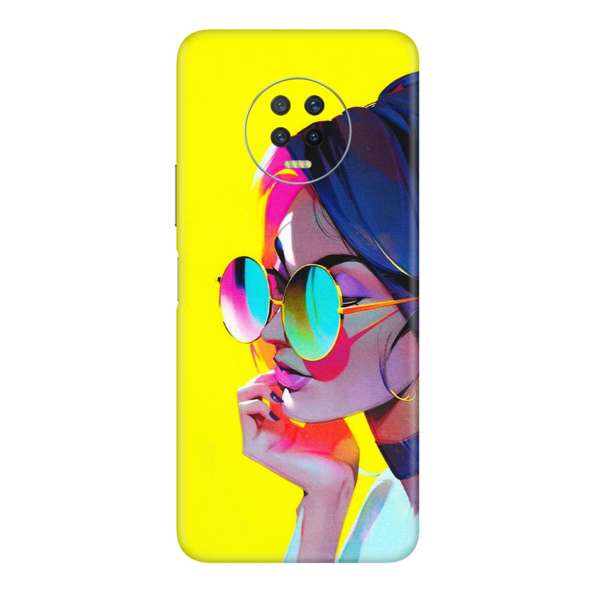 INFINIX Phone Skins (All Models) - Bold Stylish Girl - 3D Embossed Finish (L-222) Infinix Note 7