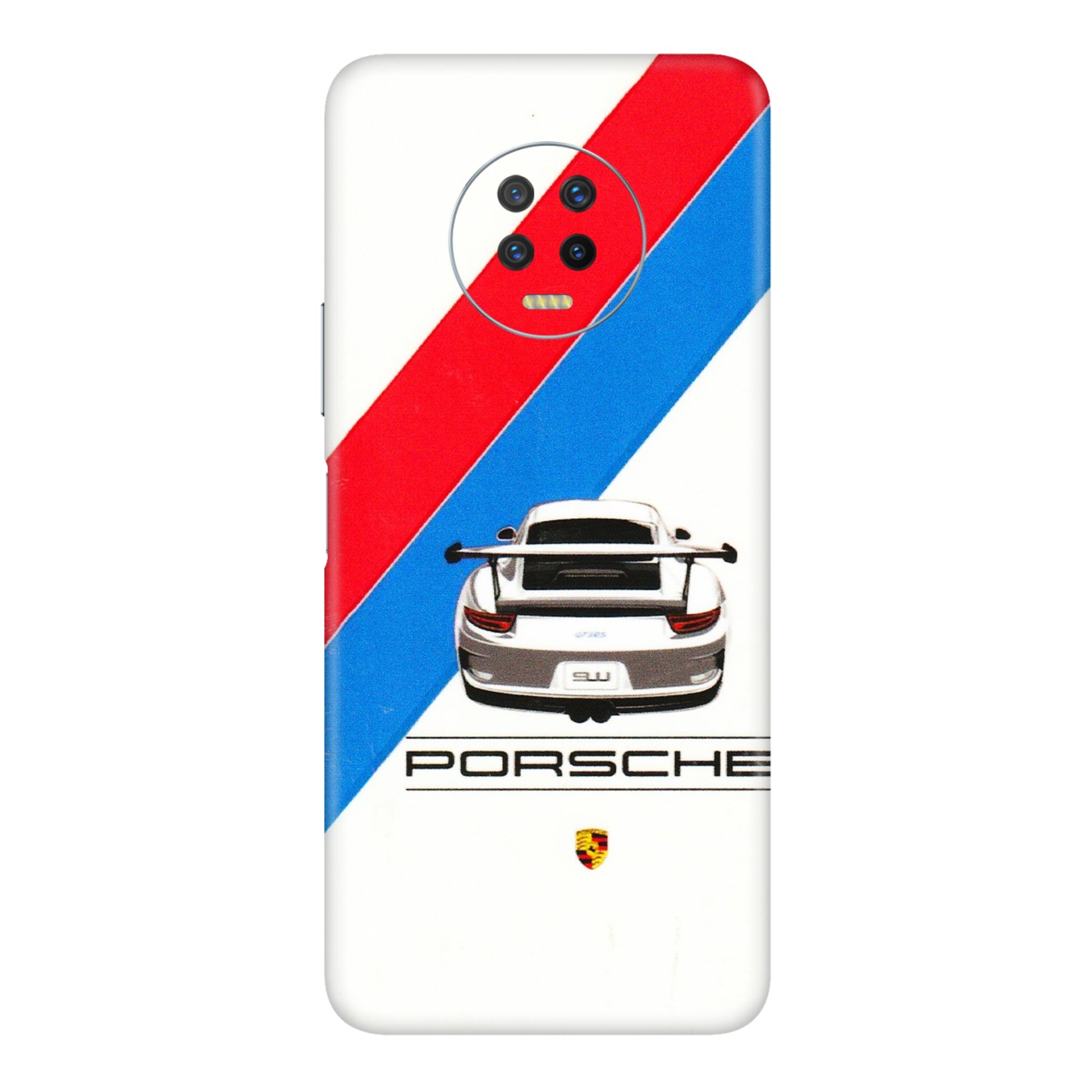 INFINIX Phone Skins (All Models) - Porche Car Sober Logo - 3D Embossed Finish (L-248) Infinix Note 7