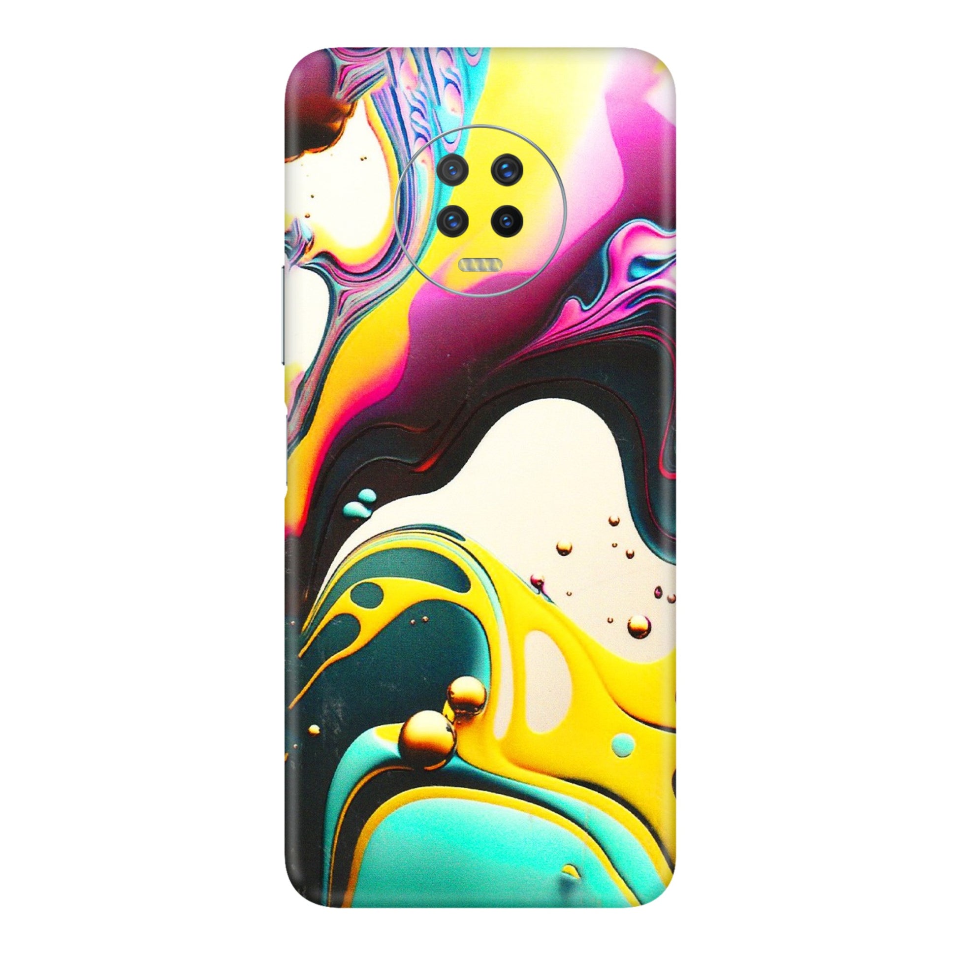 INFINIX Phone Skins (All Models) - Multicolor Abstract pattern - 3D Embossed Finish (L-254) Infinix Note 7