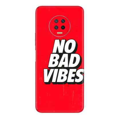 INFINIX Phone Skins (All Models) - No Bad Vibes - 3D Embossed Finish (L-280) Infinix Note 7