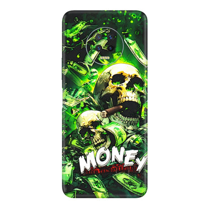 INFINIX Phone Skins (All Models) - Skull Money - 3D Embossed Finish (L-303) Infinix Note 7
