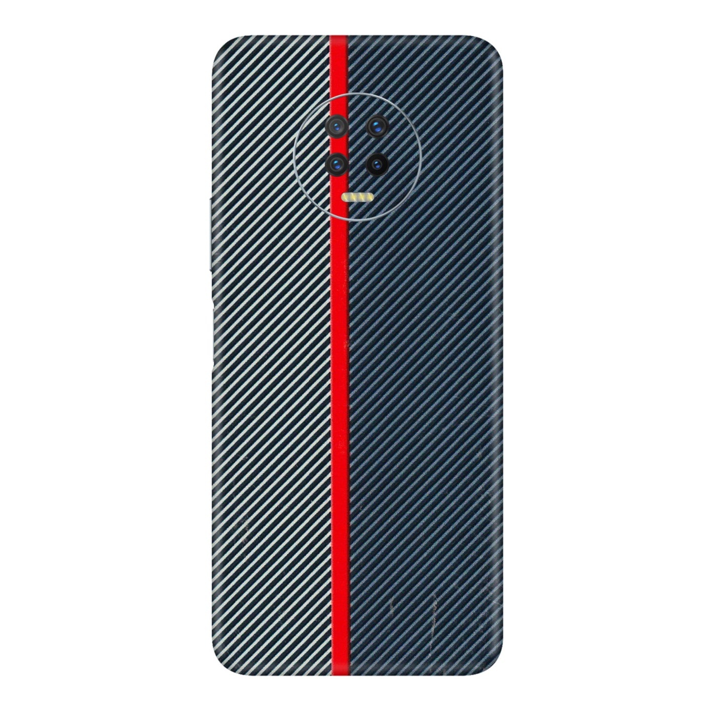 INFINIX Phone Skins (All Models) - Blue Sober Lines - 3D Embossed Finish (L-305) Infinix Note 7
