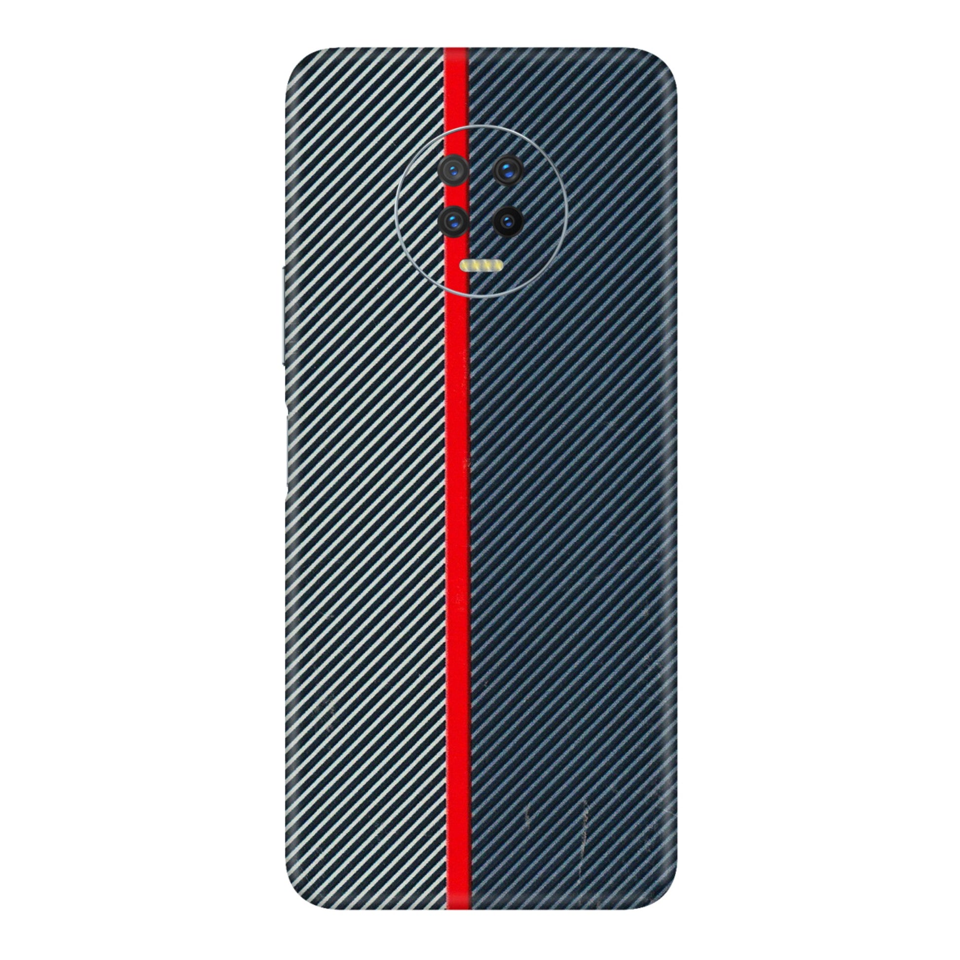 INFINIX Phone Skins (All Models) - Blue Sober Lines - 3D Embossed Finish (L-305) Infinix Note 7
