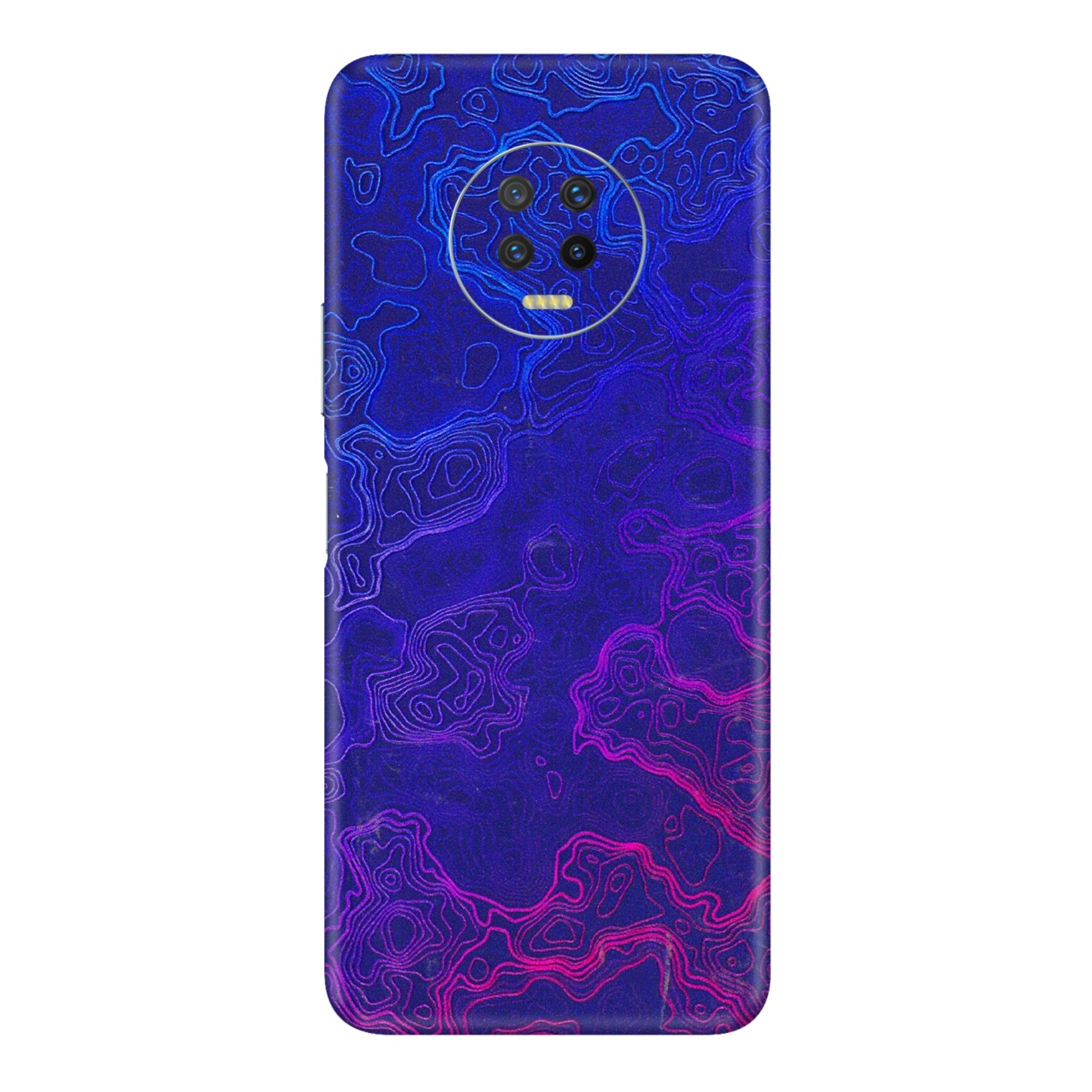 INFINIX Phone Skins (All Models) - Purple Ripples Swirl - 3D Embossed Finish (L-314) Infinix Note 7