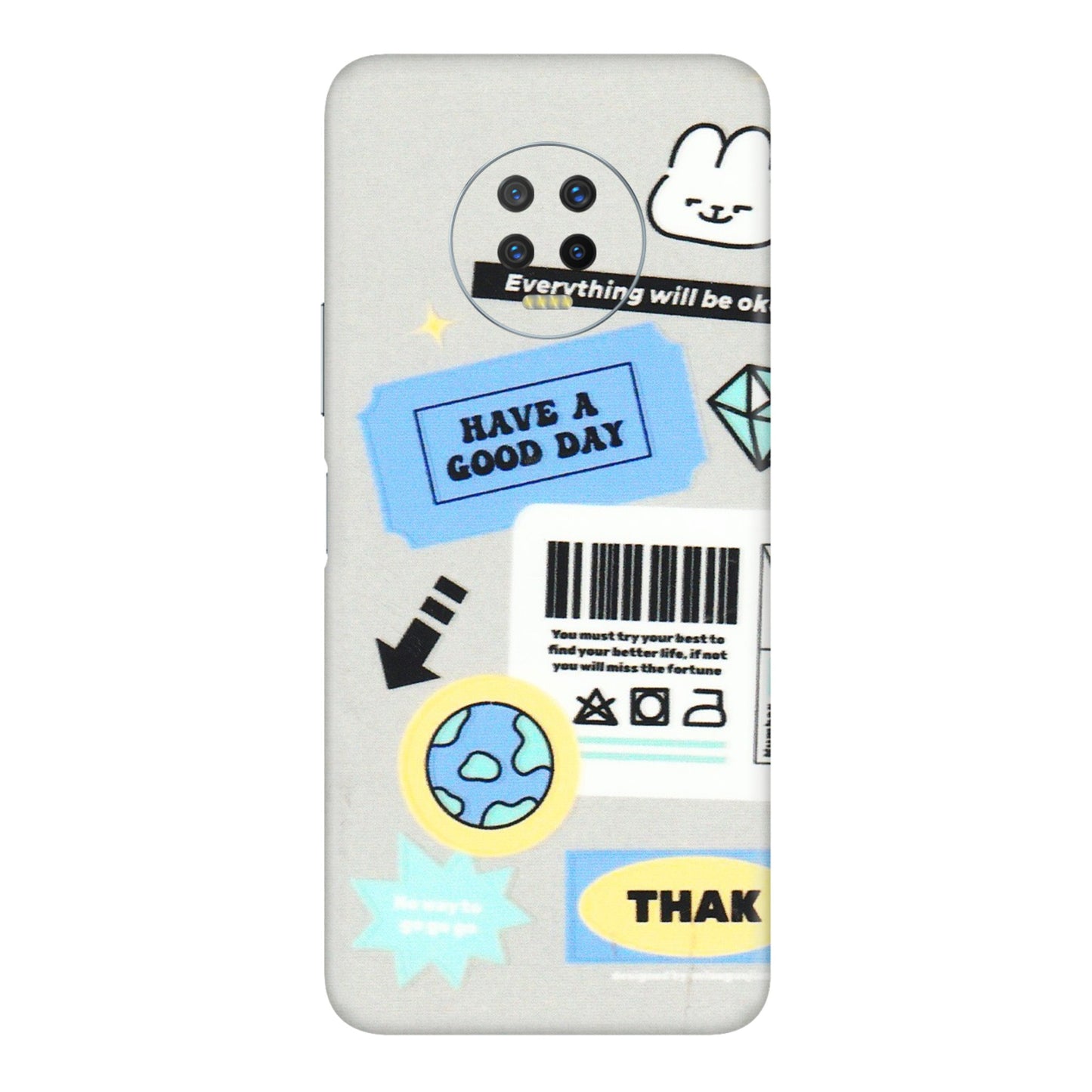 INFINIX Phone Skins (All Models) - Will Be Okay Design - 3D Embossed Finish (L-316) Infinix Note 7