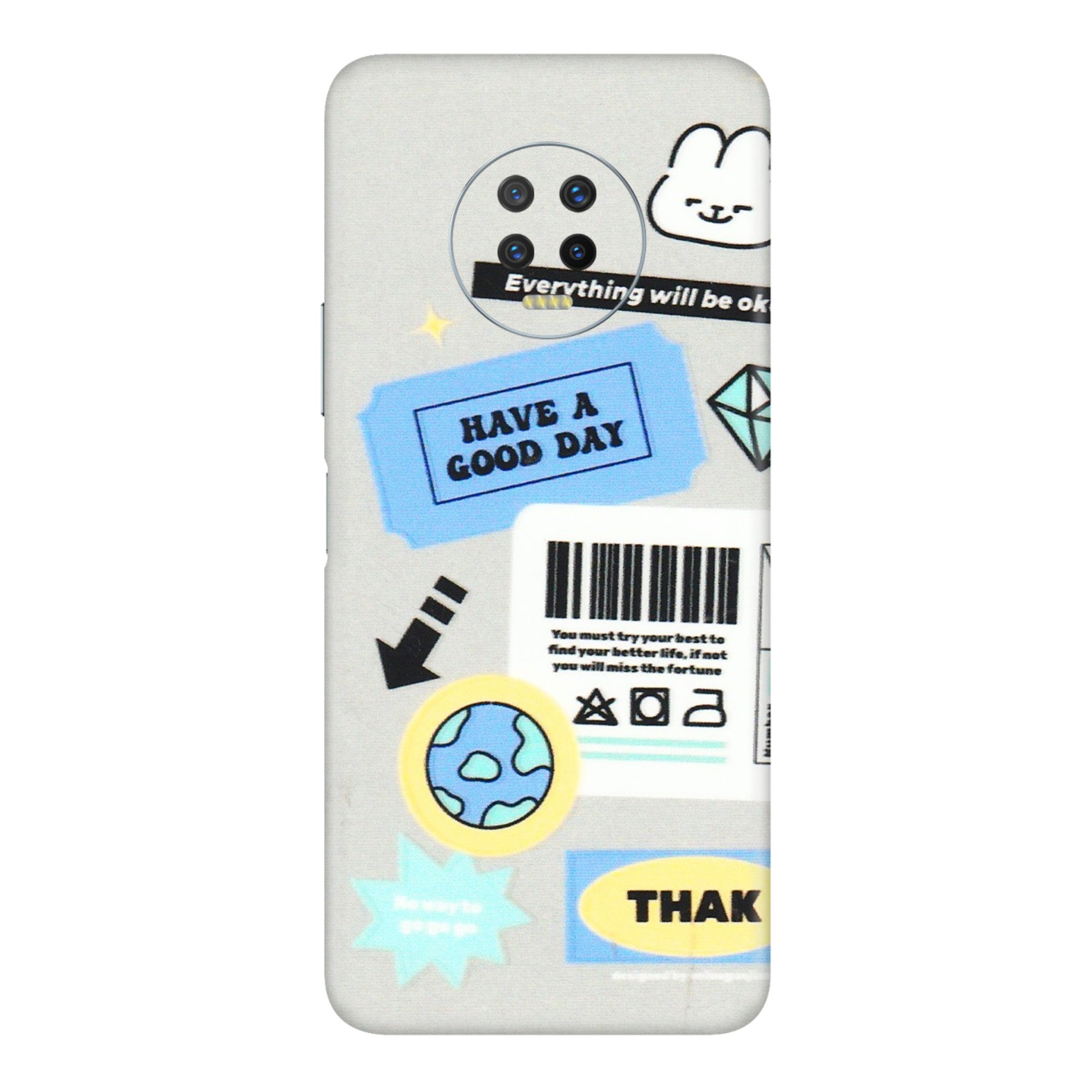 INFINIX Phone Skins (All Models) - Will Be Okay Design - 3D Embossed Finish (L-316) Infinix Note 7