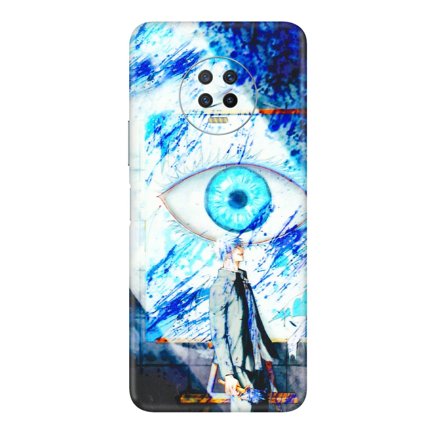 INFINIX Phone Skins (All Models) - Anime Sea Blue Eye - 3D Embossed Finish (L-318) Infinix Note 7