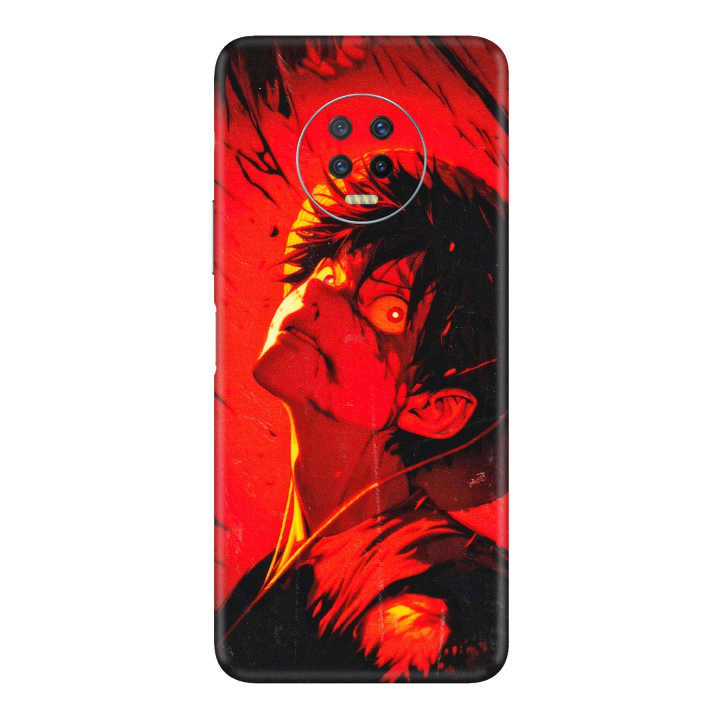 INFINIX Phone Skins (All Models) - D.Luffy Power Up One Piece Anime - 3D Embossed Finish (L-326) Infinix Note 7