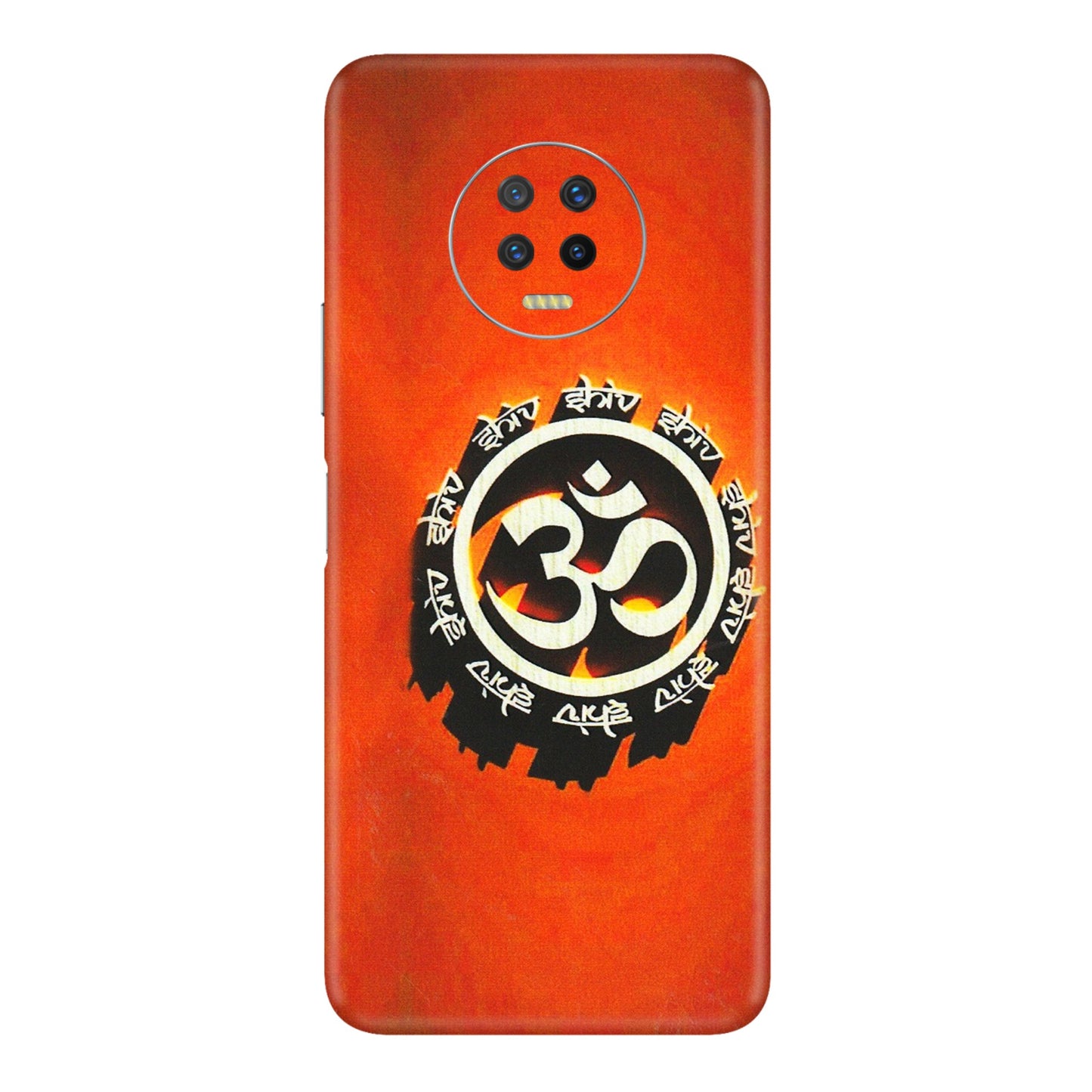 INFINIX Phone Skins (All Models) - Aum Shiv Orange - 3D Embossed Finish (L-32) Infinix Note 7