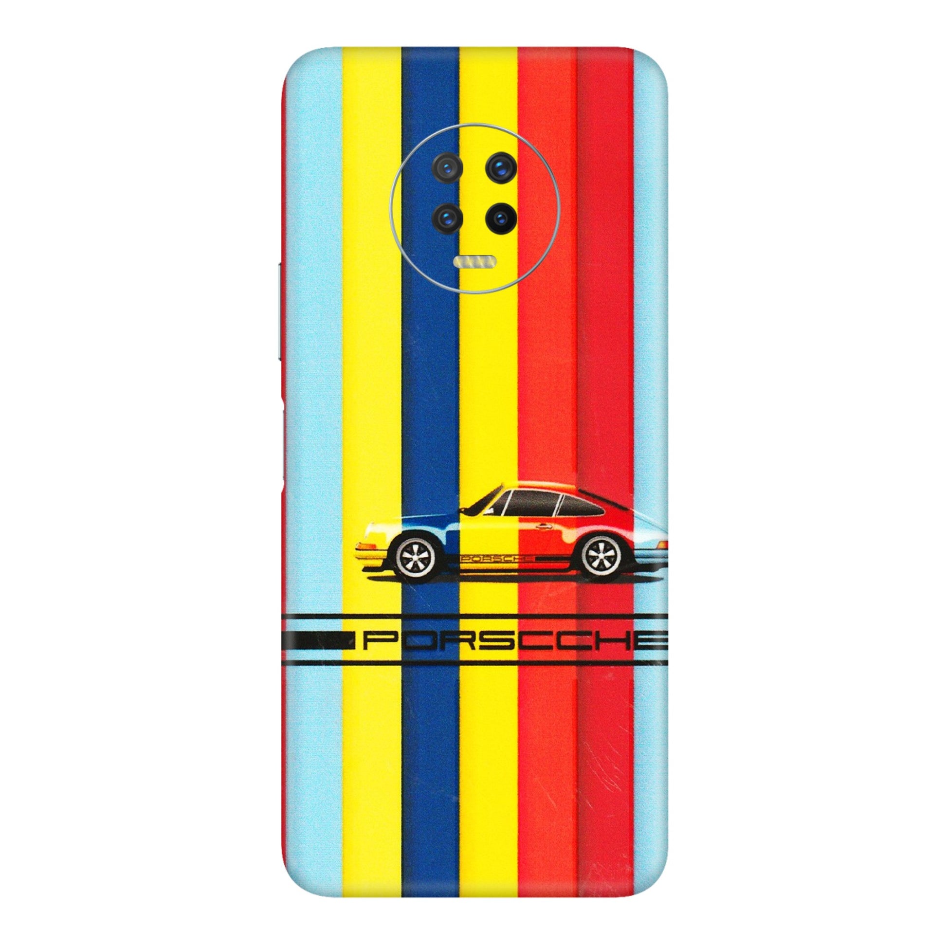 INFINIX Phone Skins (All Models) - Multicolour Porche - 3D Embossed Finish (L-39) Infinix Note 7