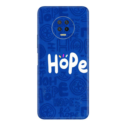 INFINIX Phone Skins (All Models) - Hope Doodles Blue - 3D Embossed Finish (L-43) Infinix Note 7