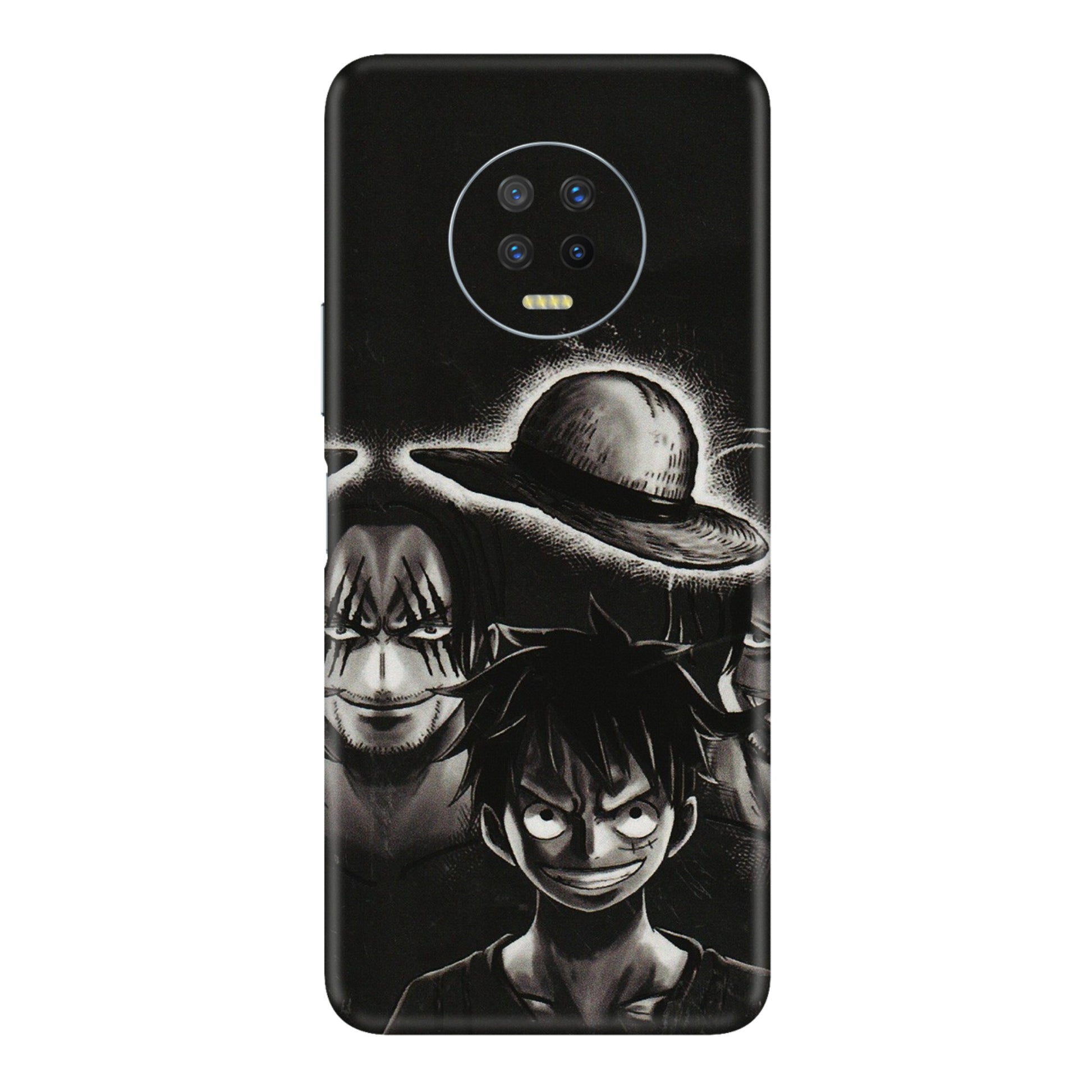 INFINIX Phone Skins (All Models) - Black Luffy Hat - 3D Embossed Finish (L-57) Infinix Note 7