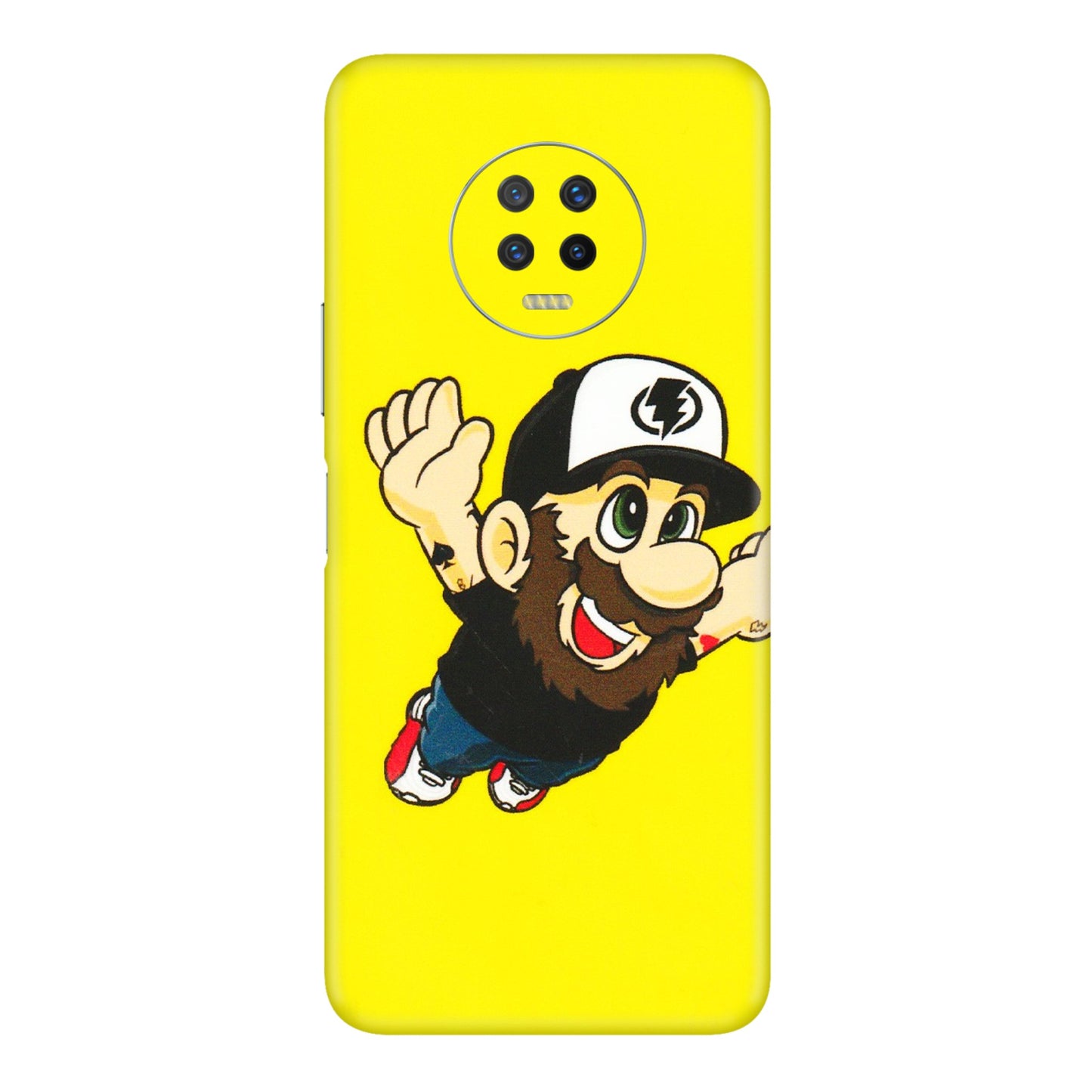 INFINIX Phone Skins (All Models) - Flying Beardo - 3D Embossed Finish (L-60) Infinix Note 7