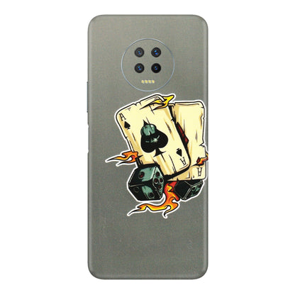 INFINIX Phone Skins (All Models) - Grey Cards Of Ace - 3D Embossed Finish (L-77) Infinix Note 7