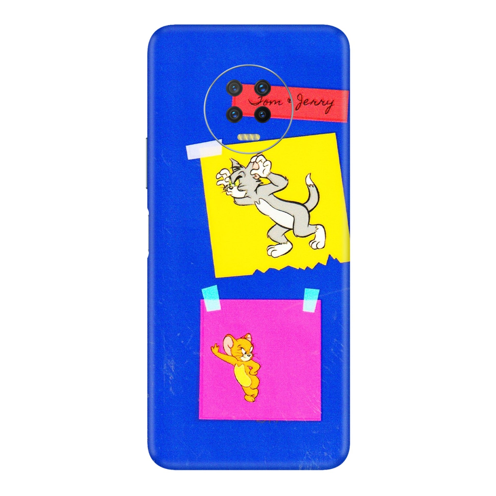 INFINIX Phone Skins (All Models) - Tom N Jerry Sticky Notes - 3D Embossed Finish (L-88) Infinix Note 7