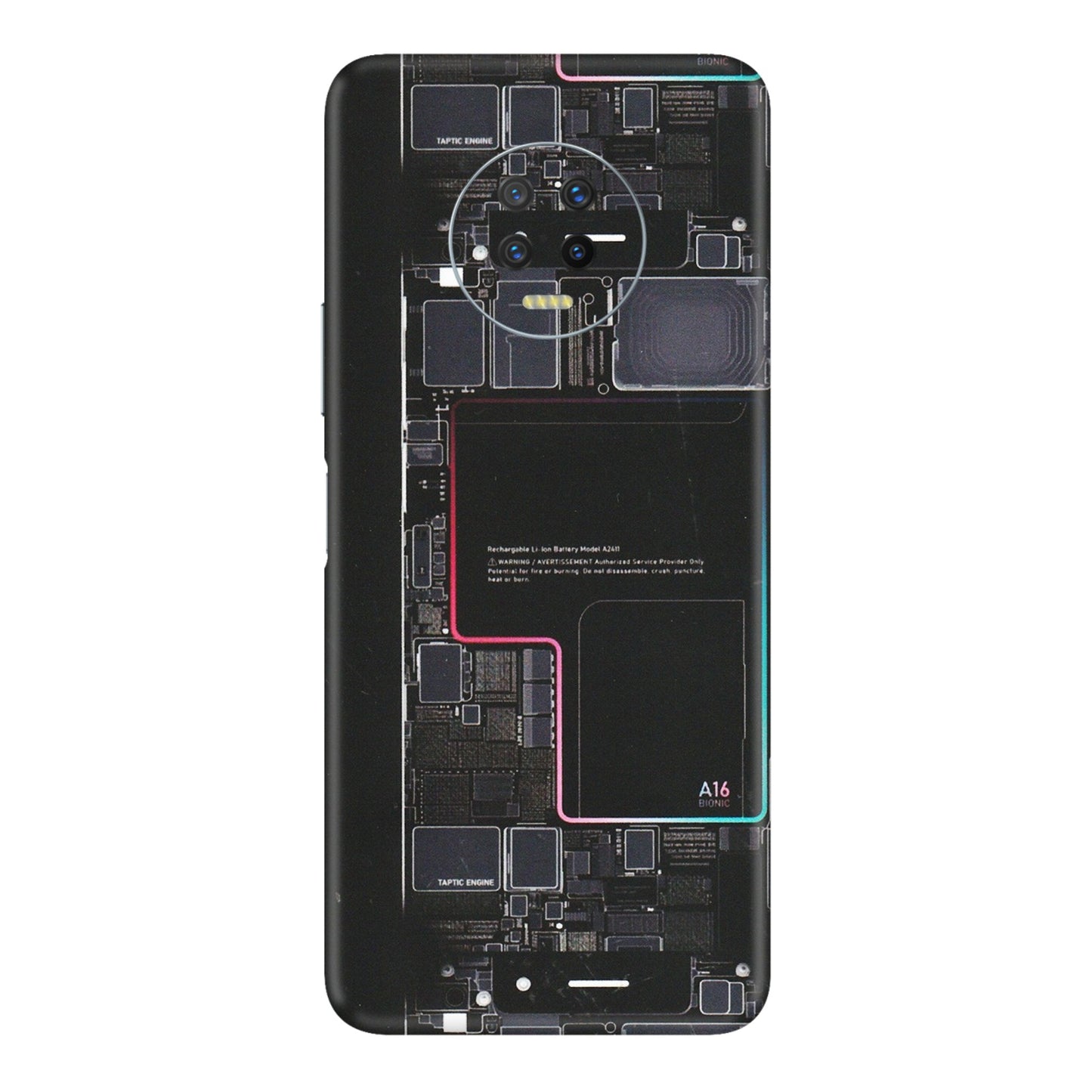 INFINIX Phone Skins (All Models) - Motherboard Circuit Layout - Matte Finish (M-117) Infinix Note 7