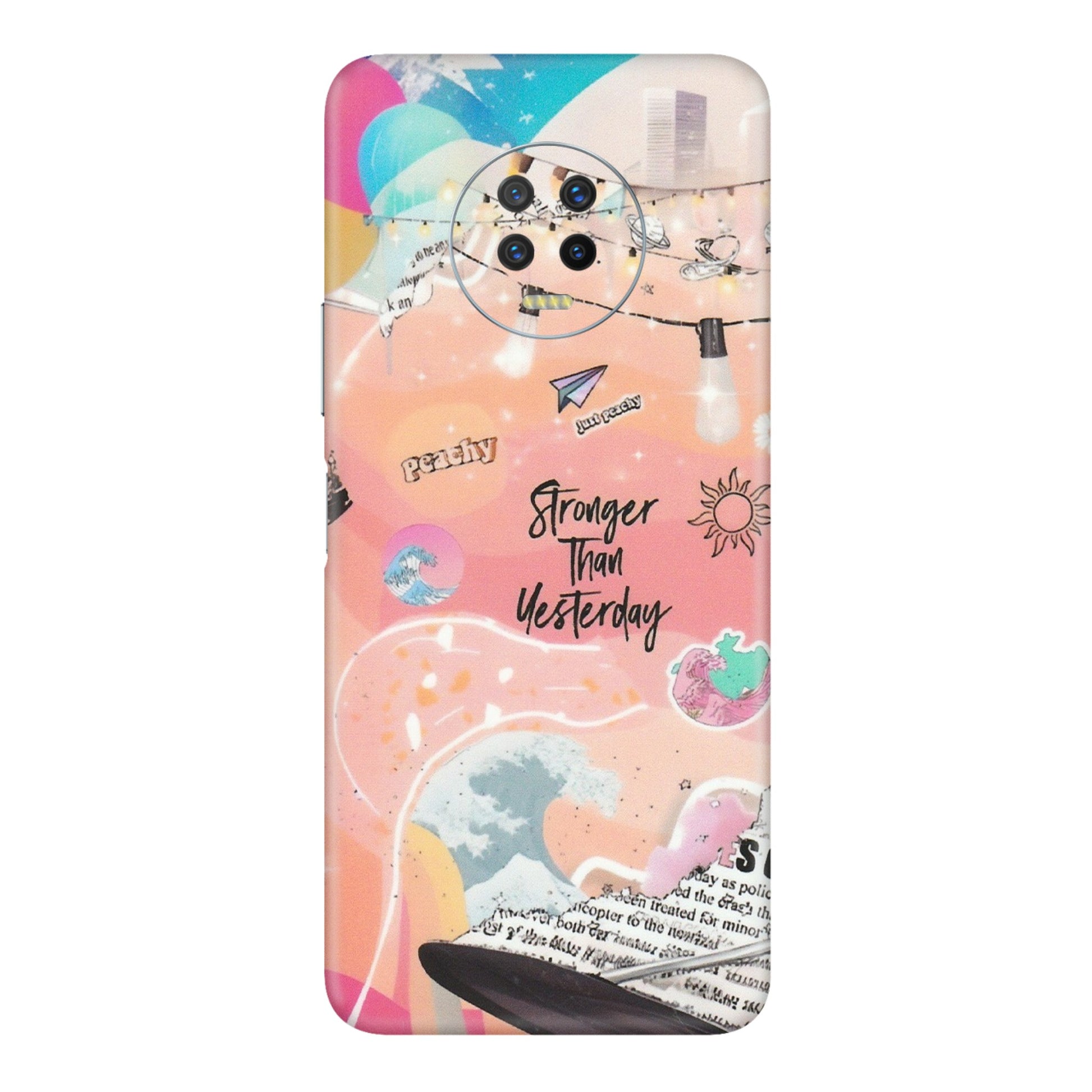 INFINIX Phone Skins (All Models) - Stronger Then Yesterday - Matte Finish (M-128) Infinix Note 7