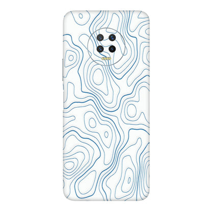 INFINIX Phone Skins (All Models) - Blue And White Swirls - Matte Finish (M-139) Infinix Note 7