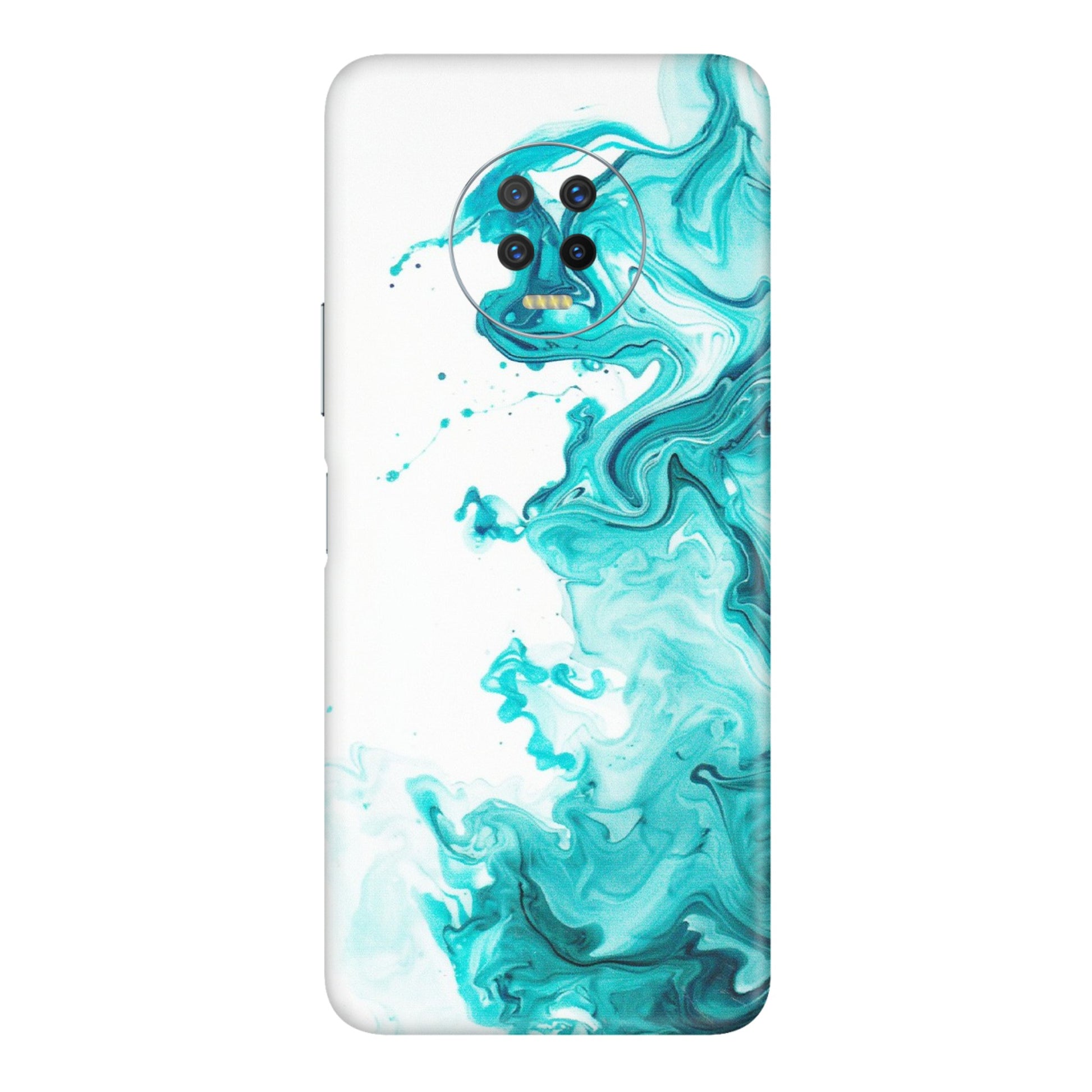 INFINIX Phone Skins (All Models) - Sky Blue Abstract Colour - Matte Finish (M-146) Infinix Note 7