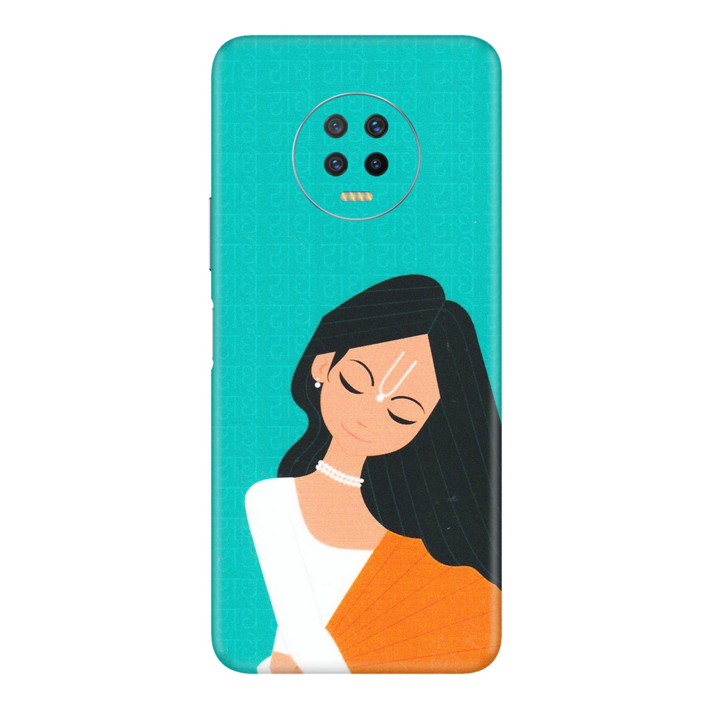 INFINIX Phone Skins (All Models) - Radhe Radhe With Hindu Symbol - Matte Finish (M-164) Infinix Note 7