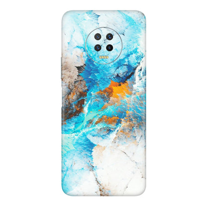 INFINIX Phone Skins (All Models) - Blue Waves Abstract - Matte Finish (M-19) Infinix Note 7