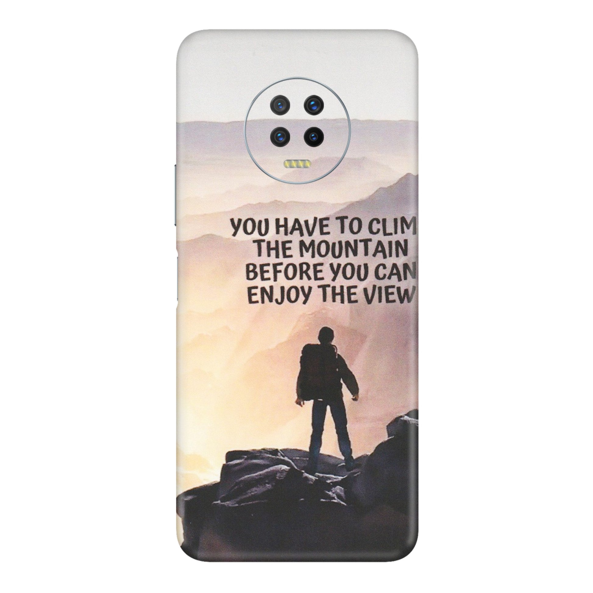 INFINIX Phone Skins (All Models) - Motivational Hiking Mountain - Matte Finish (M-28) Infinix Note 7
